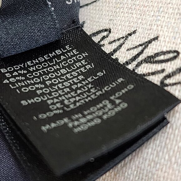 Marc by Marc Jacobs Gray Wool/Cotton Blend Plum Kitten Melange Dress Size M - Picture 9 of 11